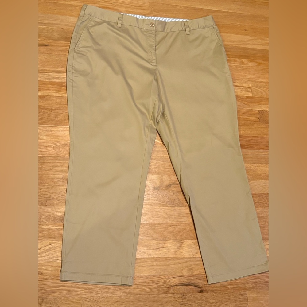 Land's End Mid Rise Khaki Pant